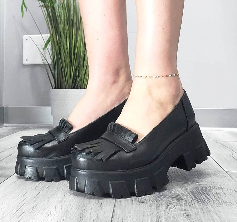 Pantofi dama piele negri Daniela