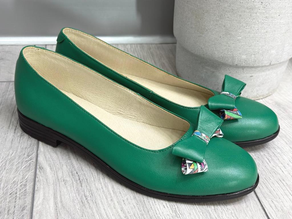 Pantofi dama piele verzi Dona