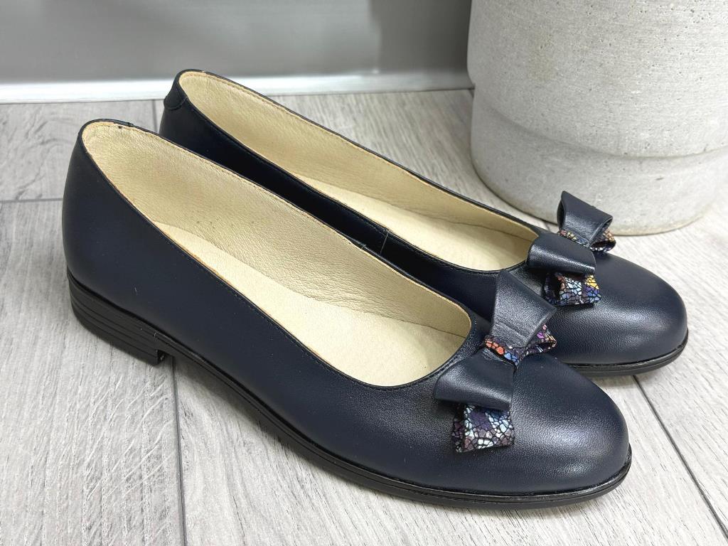 Pantofi dama piele bleumarin Dona2