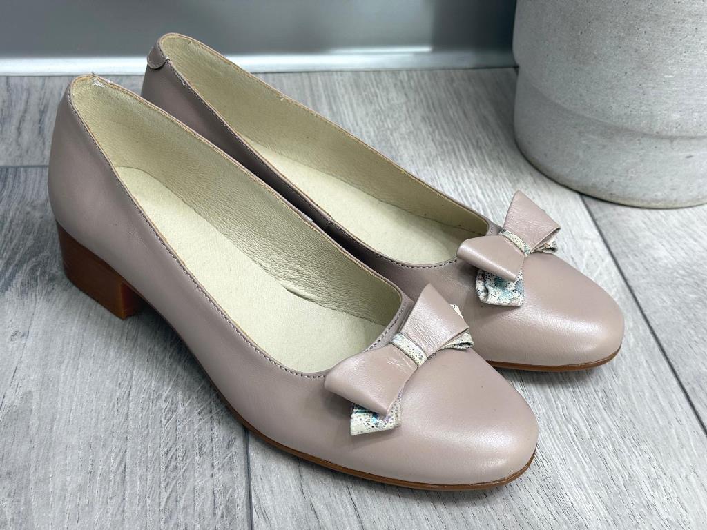 Pantofi dama piele bej Salma2
