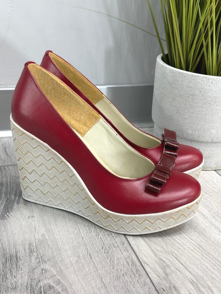 Pantofi dama piele visinii Sandra